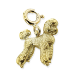 Poodle Charm in 14k Gold