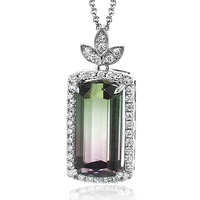 Color Pendant in 18k Gold with Diamonds