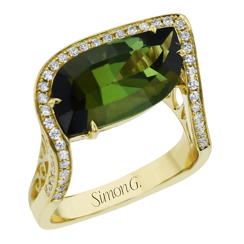 Color Ring in 18k Gold with Diamonds