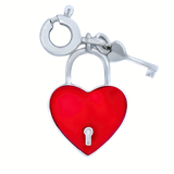 Heart Lock Charm in 14k Gold
