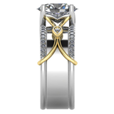 Smart Ring Jacket in 14k Gold with Diamonds