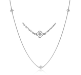 Trellis Necklace in 18k Gold with Diamonds