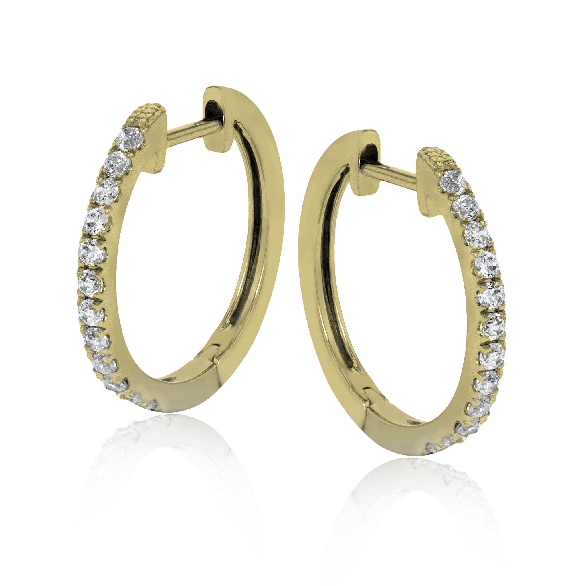 Diamond Hoop Earrings