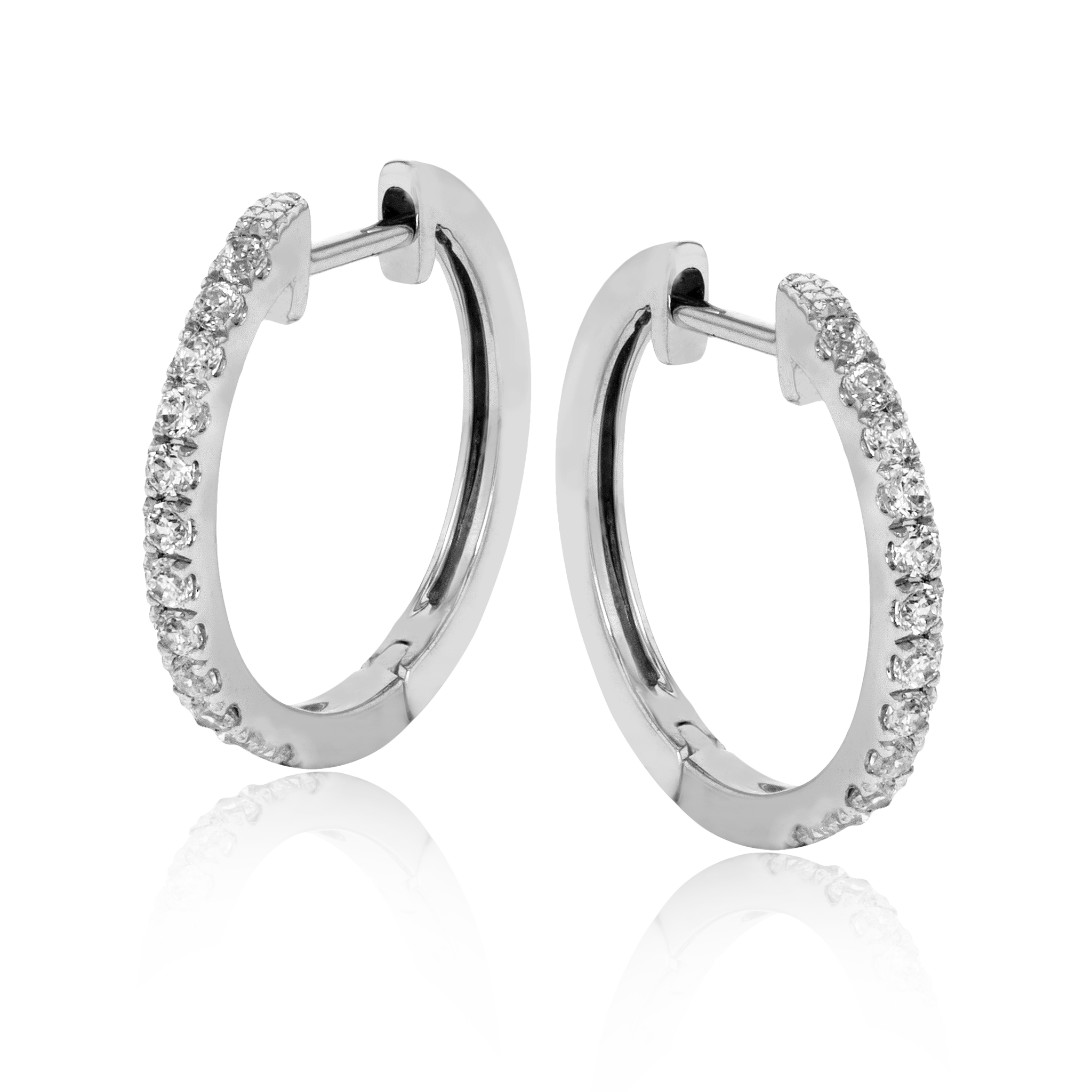Diamond Hoop Earrings