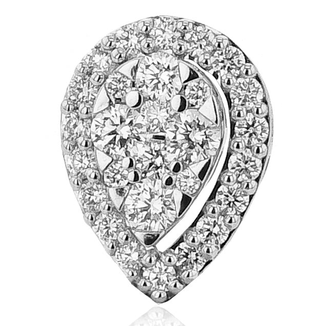Evolve Three-in-One Diamond Teardrop Earring