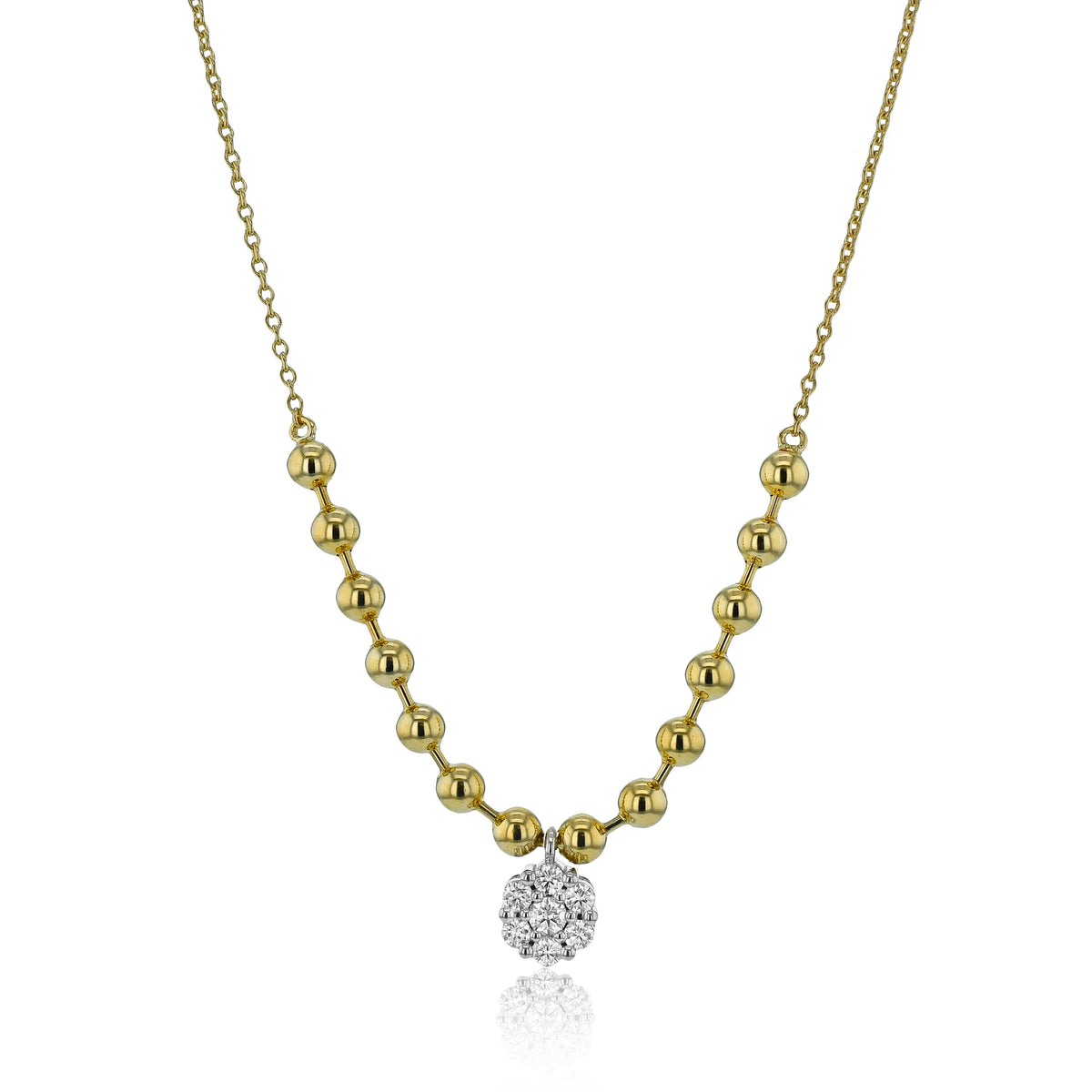 Diamonds Pendant Necklace in 18k Gold