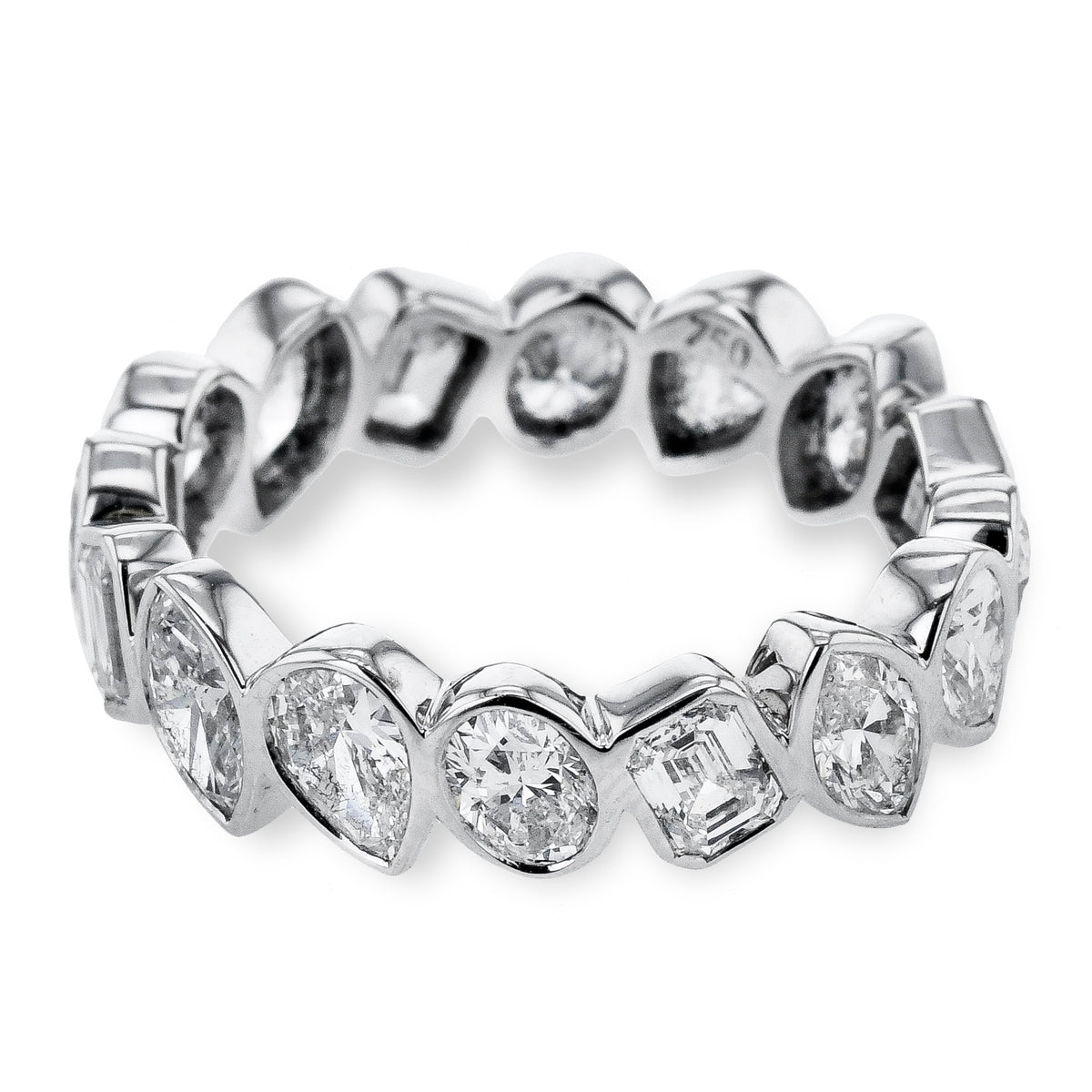 Mixed-Shape Eternity Fashion Ring in 18k Gold