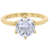 Engagement Ring in 18k Gold with Diamonds