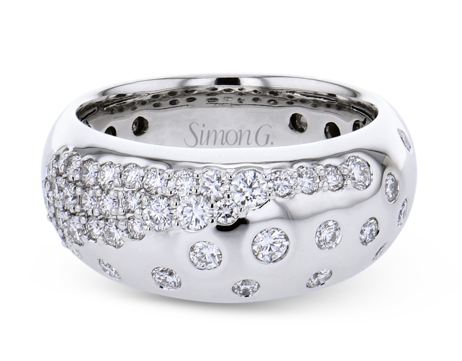Scattered Diamond Fashion Ring
