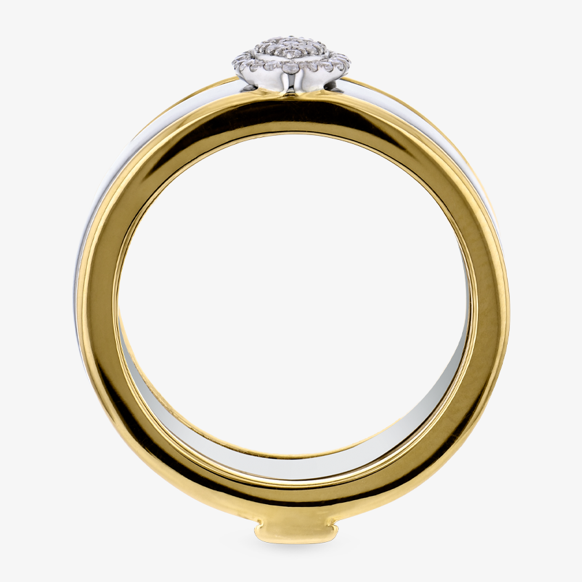 Marquise Diamond Cluster Smart Ring Jacket in 14k Gold