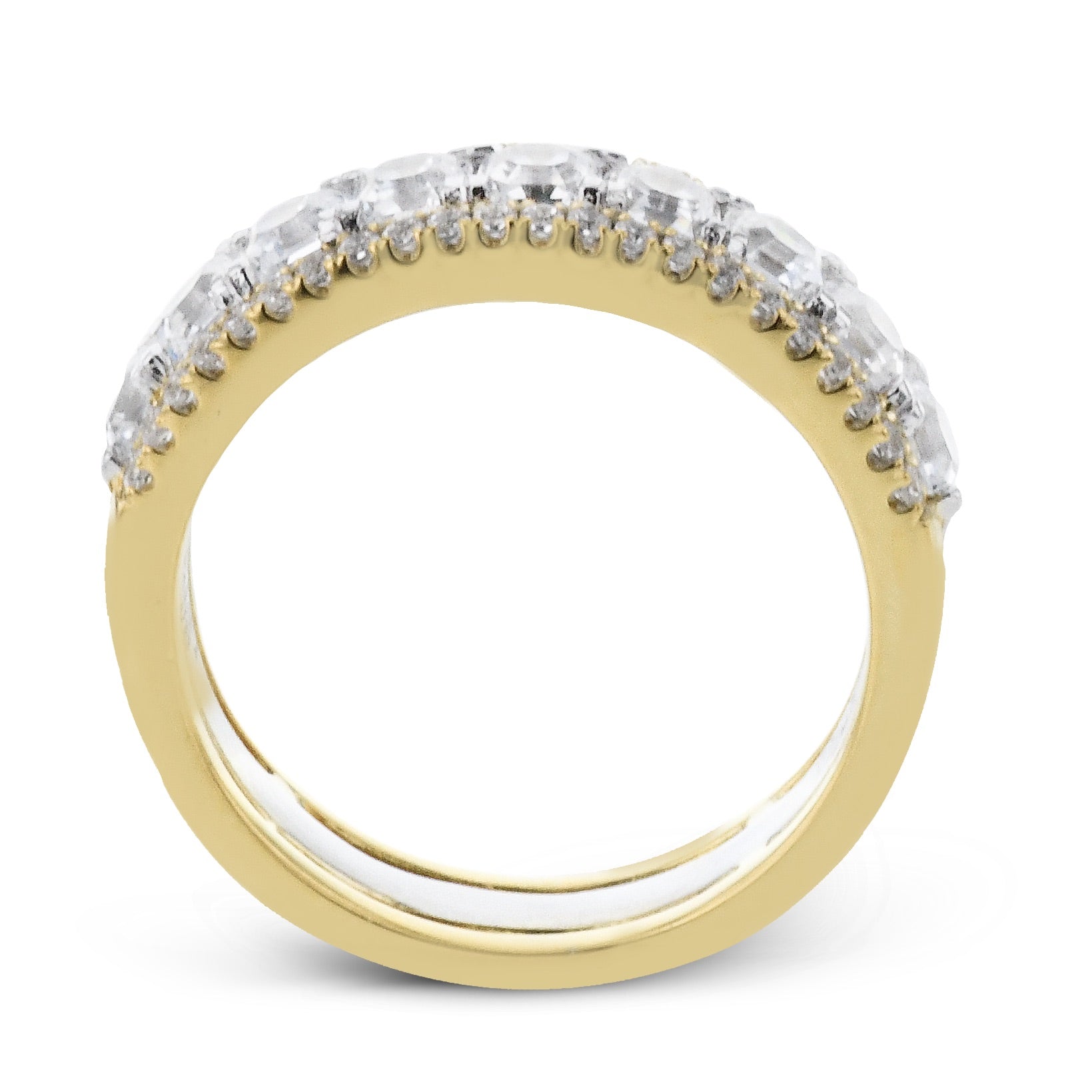 Anniversary Ring In 18k Gold With Diamonds - Simon G. Jewelry