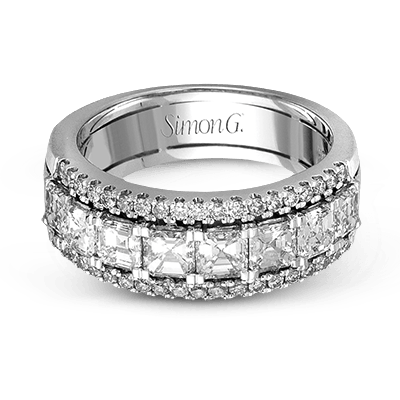 Anniversary Ring In 18k Gold With Diamonds - Simon G. Jewelry