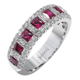 Anniversary Ring in 18k Gold with Diamonds - Simon G. Jewelry