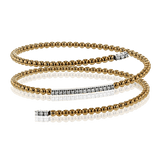 Bangle in 18k Gold with Diamonds - Simon G. Jewelry