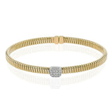 Bangle in 18k Gold with Diamonds - Simon G. Jewelry