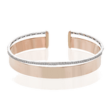 Bangle in 18k Gold with Diamonds - Simon G. Jewelry