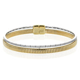 Bangle in 18k Gold with Diamonds - Simon G. Jewelry