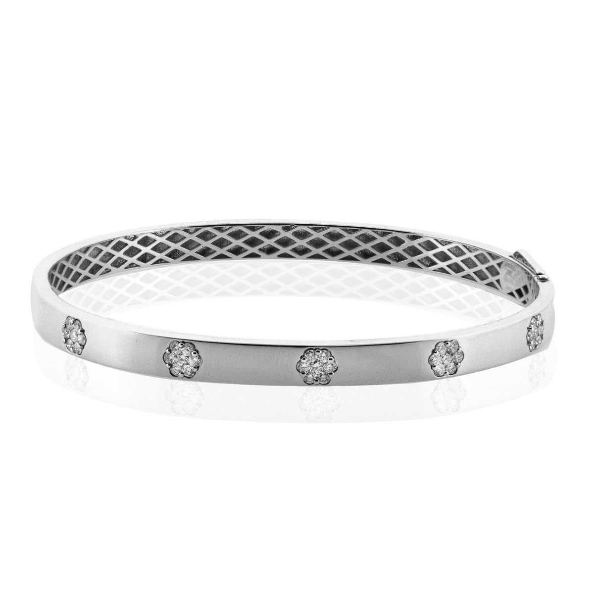 Bangle in 18k Gold with Diamonds - Simon G. Jewelry