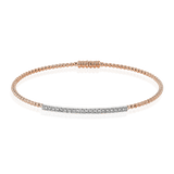 Beaded Bangle in 18k Gold with Diamonds - Simon G. Jewelry