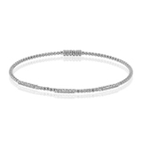 Beaded Bangle in 18k Gold with Diamonds - Simon G. Jewelry