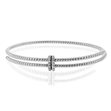 Beaded Bangle in 18k Gold With Diamonds - Simon G. Jewelry