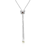 Butterfly Bolo Ruby Necklace in 18k Gold with Diamonds - Simon G. Jewelry