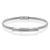 Cable Bangle in 18k Gold with Diamonds - Simon G. Jewelry