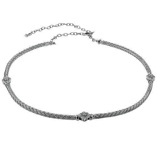 Choker in 18k Gold with Diamonds - Simon G. Jewelry