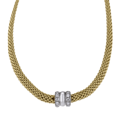 Choker in 18k Gold with Diamonds - Simon G. Jewelry