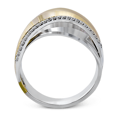 Clio Fashion Ring In 18k Gold With Diamonds - Simon G. Jewelry