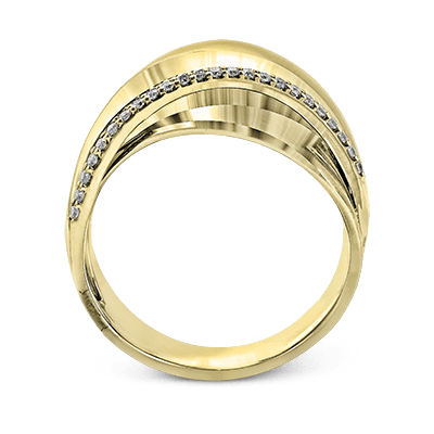 Clio Fashion Ring In 18k Gold With Diamonds - Simon G. Jewelry