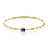 Color Bangle in 18k Gold with Diamonds and Colored Gemstones - Simon G. Jewelry