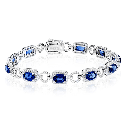 Color Bracelet in 18k Gold with Diamonds - Simon G. Jewelry