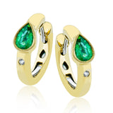 Color Gemstone Earrings in 18k Gold with Diamonds - Simon G. Jewelry