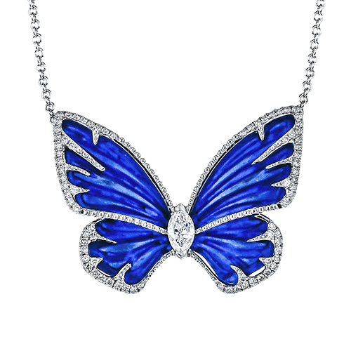 Color Pendant in 18k Gold with Diamonds - Simon G. Jewelry