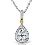 Color Pendant in 18k Gold with Diamonds - Simon G. Jewelry
