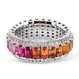 Color Ring in 18k Gold with Diamonds - Simon G. Jewelry