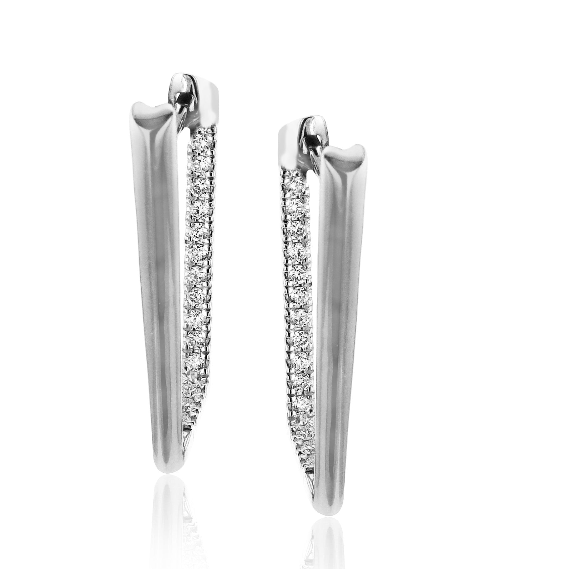 Earrings in 18k Gold with Diamonds - Simon G. Jewelry