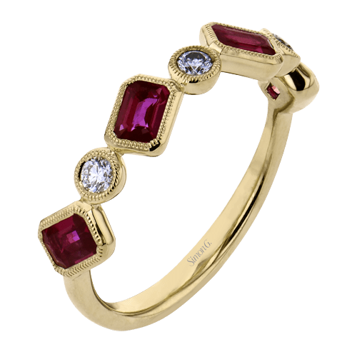 Emerald-cut Color Gemstone Fashion Ring - Simon G. Jewelry
