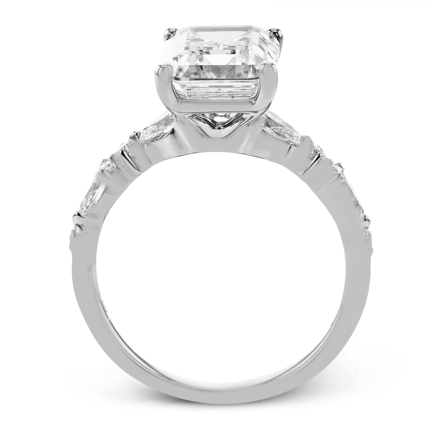 Emerald-Cut Diamond Engagement Ring - Simon G. Jewelry