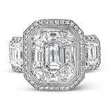 Engagement Ring in 18k Gold with Diamonds - Simon G. Jewelry