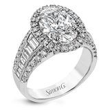 Engagement Ring in 18k Gold with Diamonds - Simon G. Jewelry