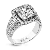 Engagement Ring in 18k Gold with Diamonds - Simon G. Jewelry