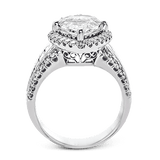 Engagement Ring in 18k Gold with Diamonds - Simon G. Jewelry