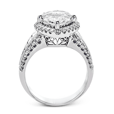 Engagement Ring in 18k Gold with Diamonds - Simon G. Jewelry