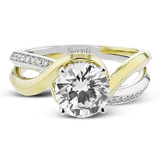 Engagement Ring in 18K Gold with Diamonds - Simon G. Jewelry