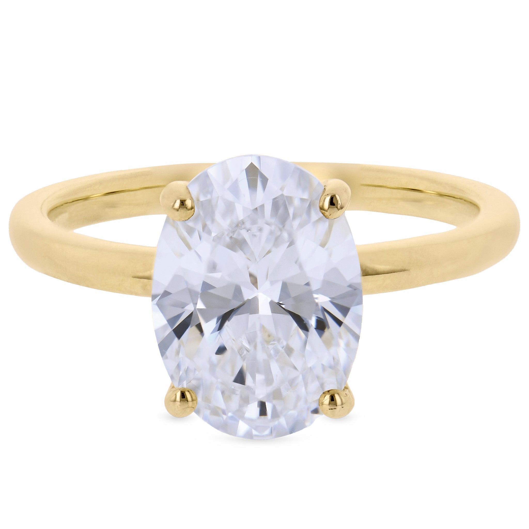 Engagement Ring in 18k Gold with Diamonds - Simon G. Jewelry
