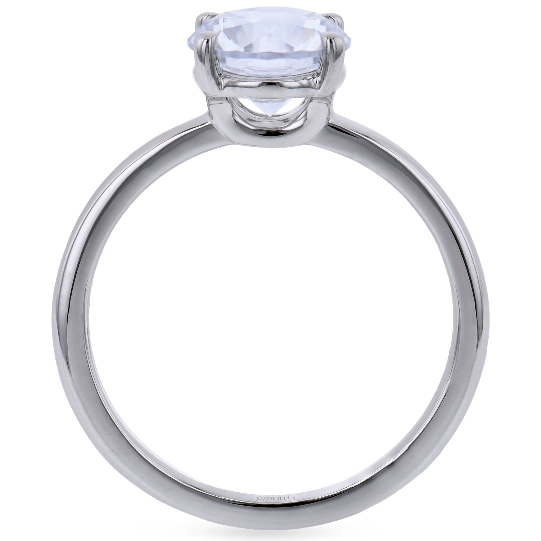 Engagement Ring in 18k Gold with Diamonds - Simon G. Jewelry