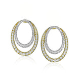 Evolve Three - in - One Earrings in 18k Gold with Diamonds - Simon G. Jewelry