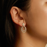 Evolve Three - in - One Earrings in 18k Gold with Diamonds - Simon G. Jewelry